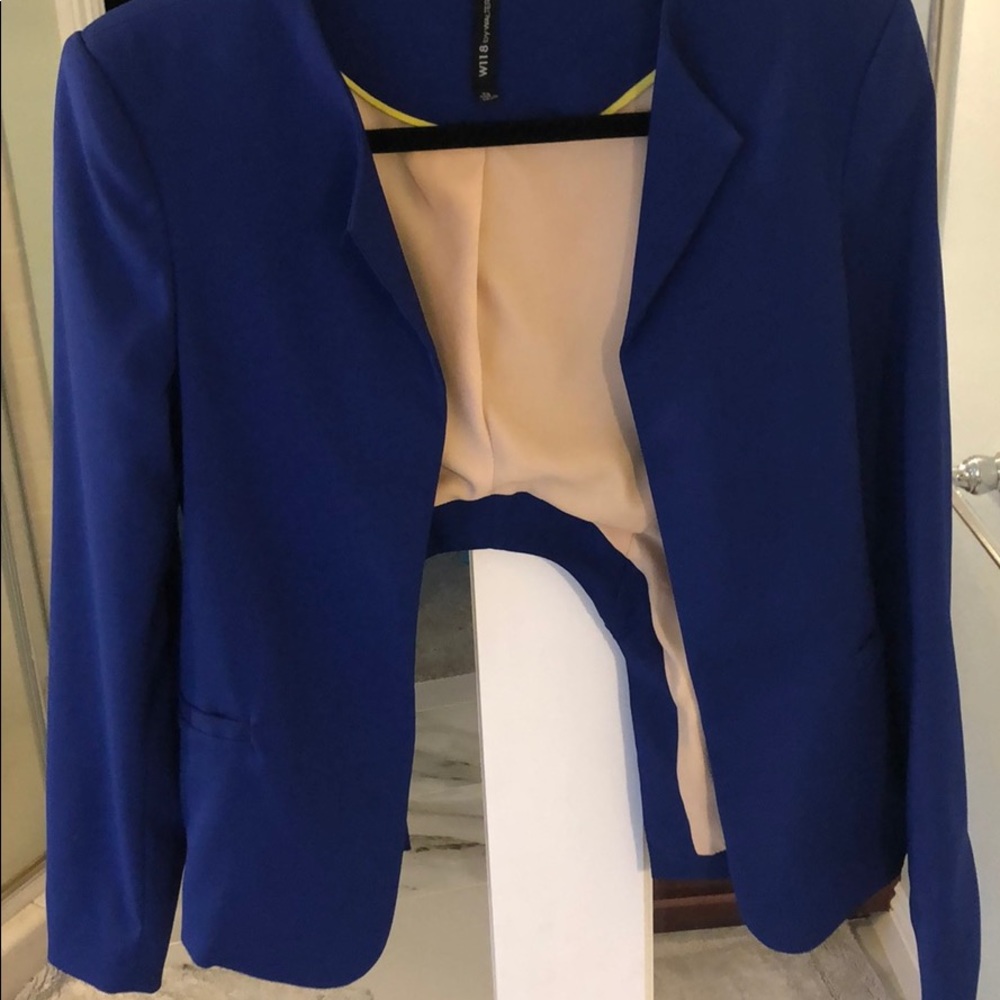 Bright blue blazer